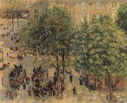 Place du Theatre Francais in Paris Camille Pissarro